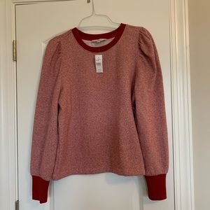 Red LOFT sweater size large
